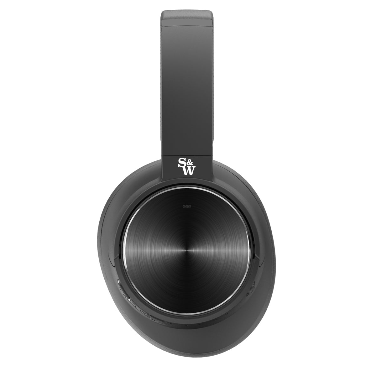 Side - Shop Strauss & Wagner ANCBT501 Wireless over-ear Noise Cancelling Headphones on sale - Black
