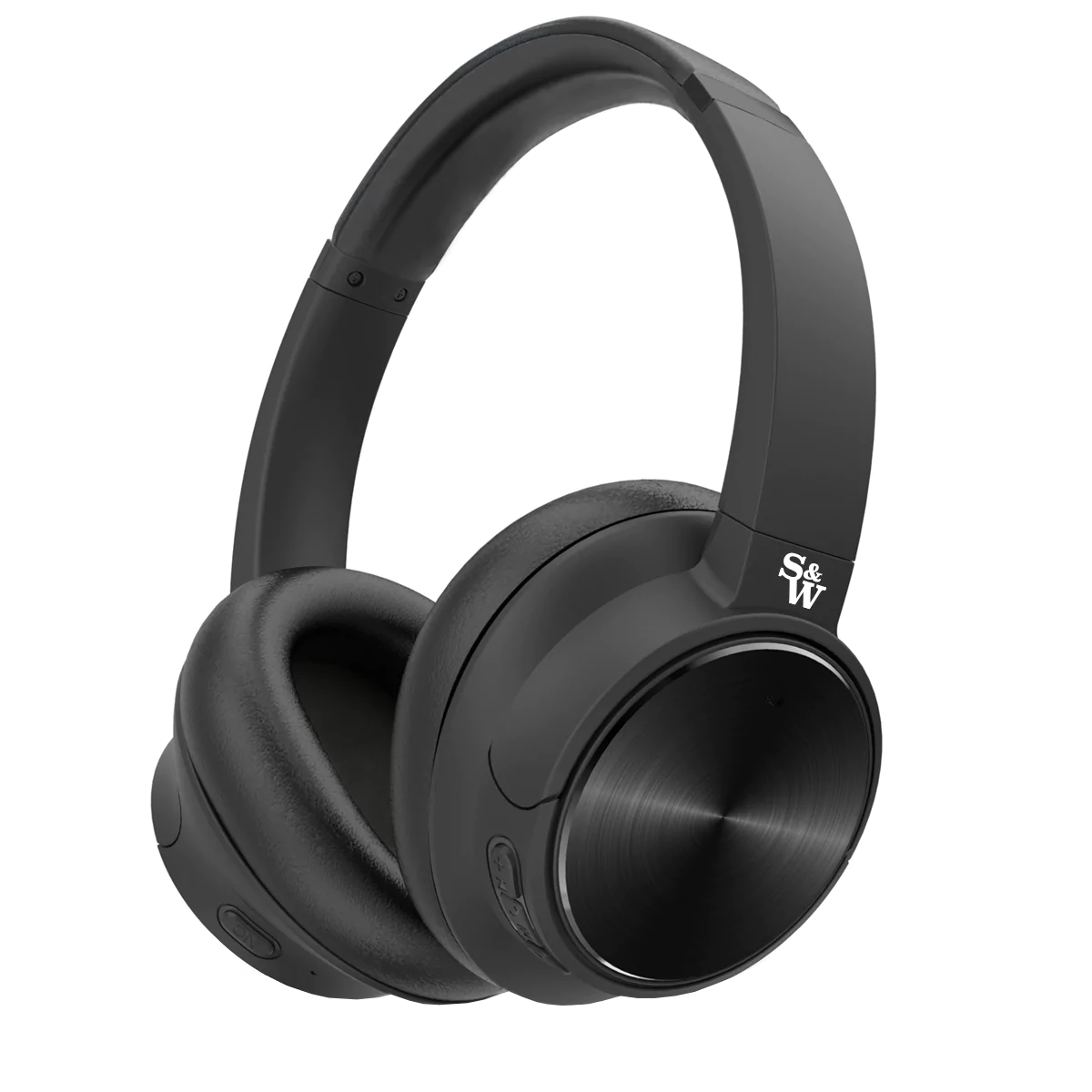 Angle - Shop Strauss & Wagner ANCBT501 Wireless over-ear Noise Cancelling Headphones on sale - Black