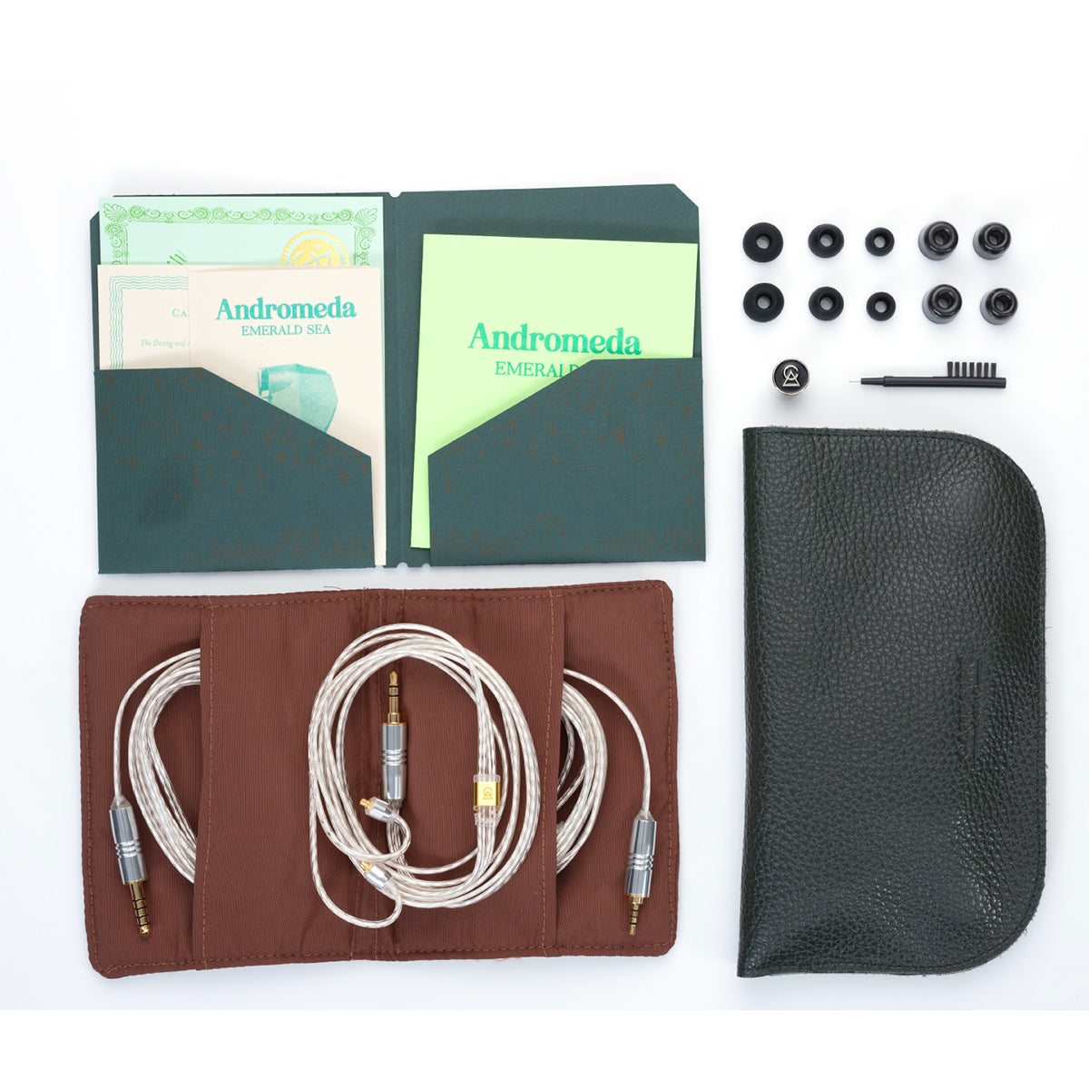 Buy Campfire Audio Andromeda Emerald Sea jacks and ear tips of In-Ear Monitors wireless on sale | Audio46