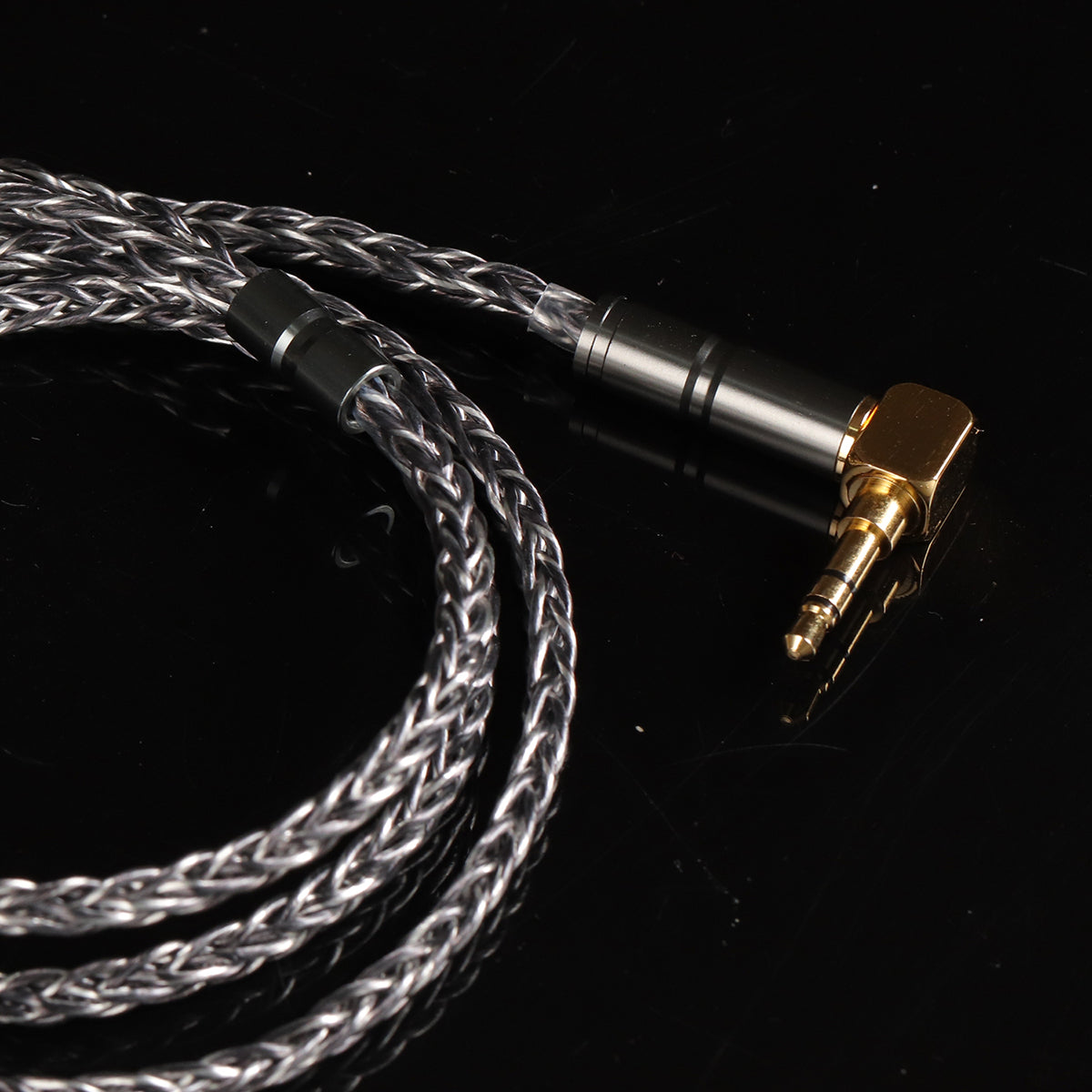 BGVP 6N Silver 8 Core L-Plug HiFi Earphone Upgrade Cable