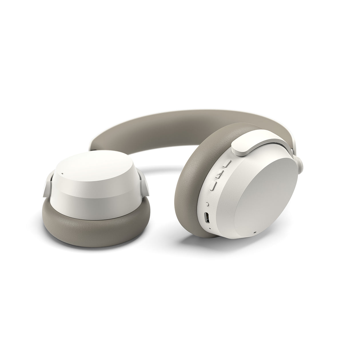 Down - Shop Black Sennheiser ACCENTUM Wireless Noise Cancelling Headphones on sale - White