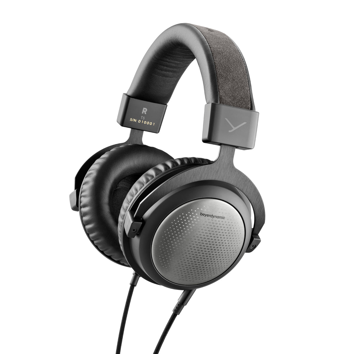 Angle - Shop Beyerdynamic T5 3rd Gen Over-Ear Headphones on sale - Black