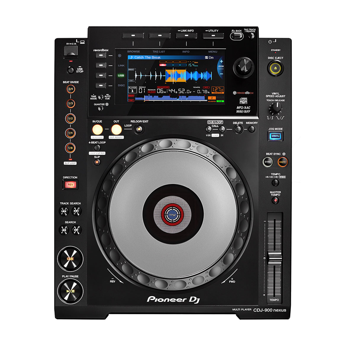 Pioneer DJ CDJ-900NXS, a versatile DJ player with intuitive touch screen and Pro DJ features