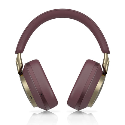 Back - Shop Bowers & Wilkins Px8 Wireless Over-Ear Noise-Canceling Headphones Open Box - Royal Burgundy