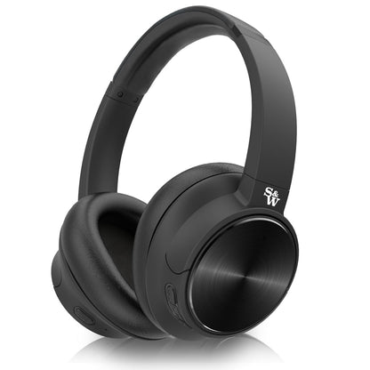 Angle - Shop Strauss & Wagner ANCBT501 Wireless Headphones on sale under 1000$ noise cancelling - Black