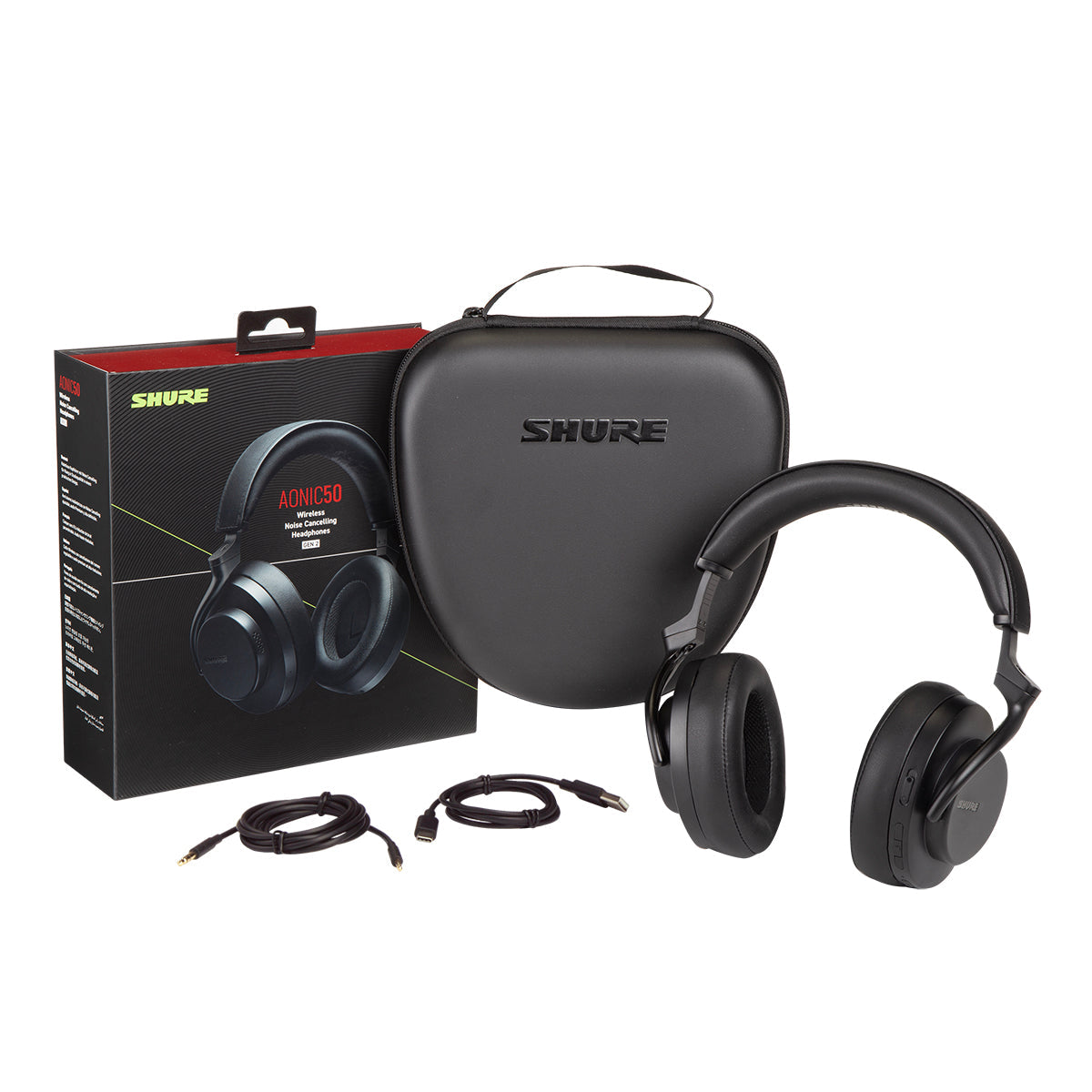 Set - Shop Shure AONIC 50 Gen 2 Wireless Over-Ear Noise Cancelling Headphones