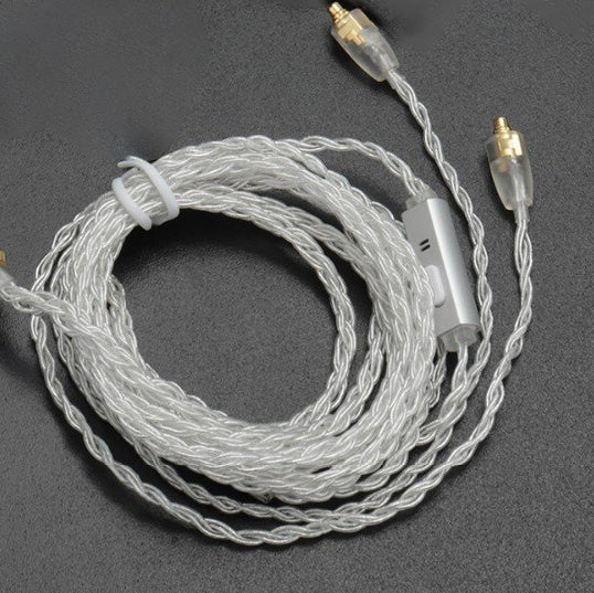 BGVP 5N Silver 8 Core HiFi Earphone Upgrade Cable (Open Box)