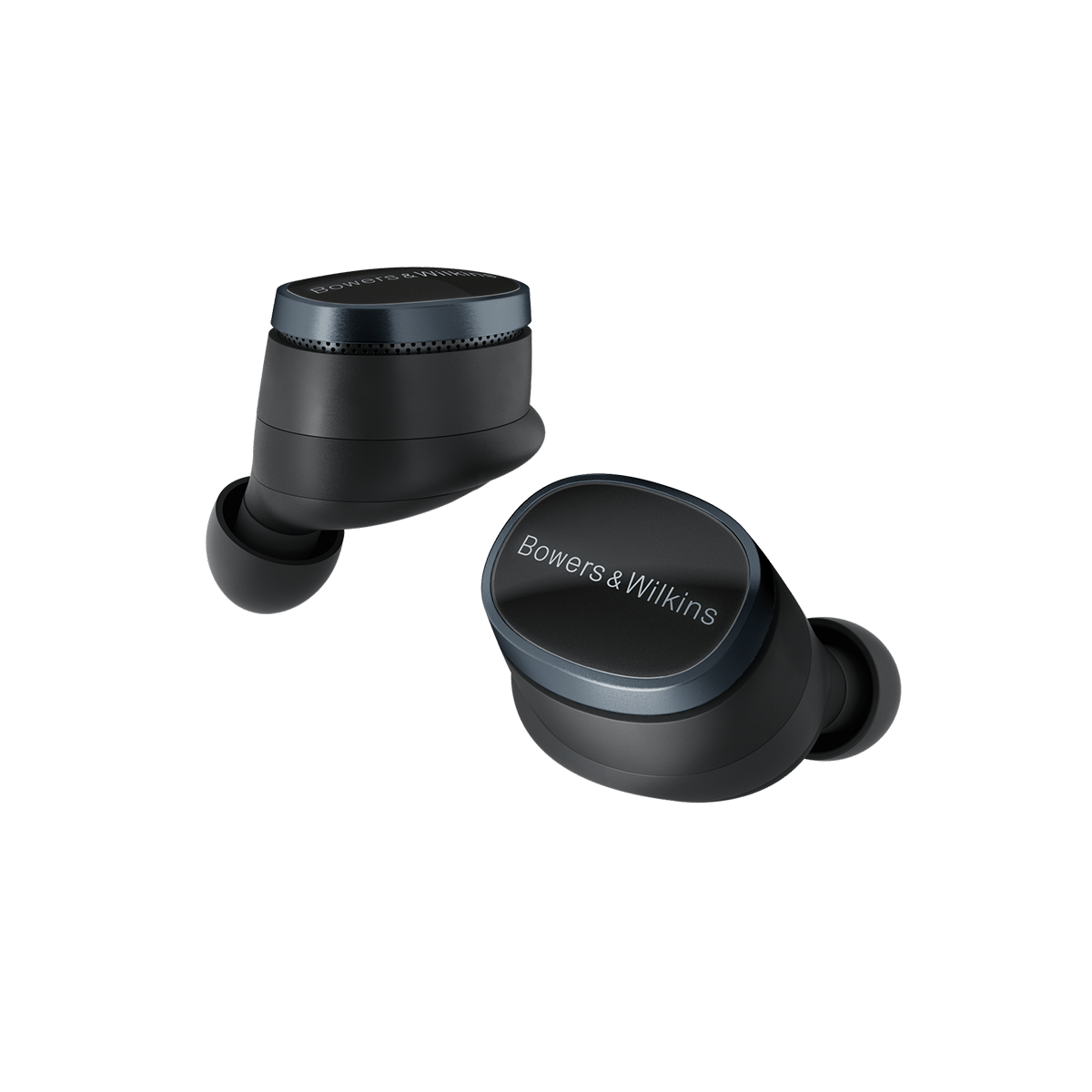 Front - Shop Bowers & Wilkins Pi8 wireless noise cancelling in-ear headphones on sale - Anthracite Black