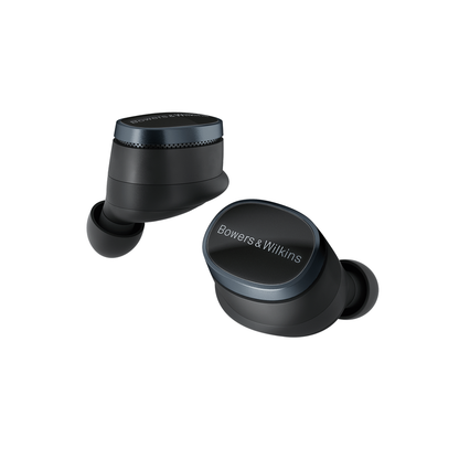 Front - Shop Bowers & Wilkins Pi8 wireless noise cancelling in-ear headphones on sale - Anthracite Black