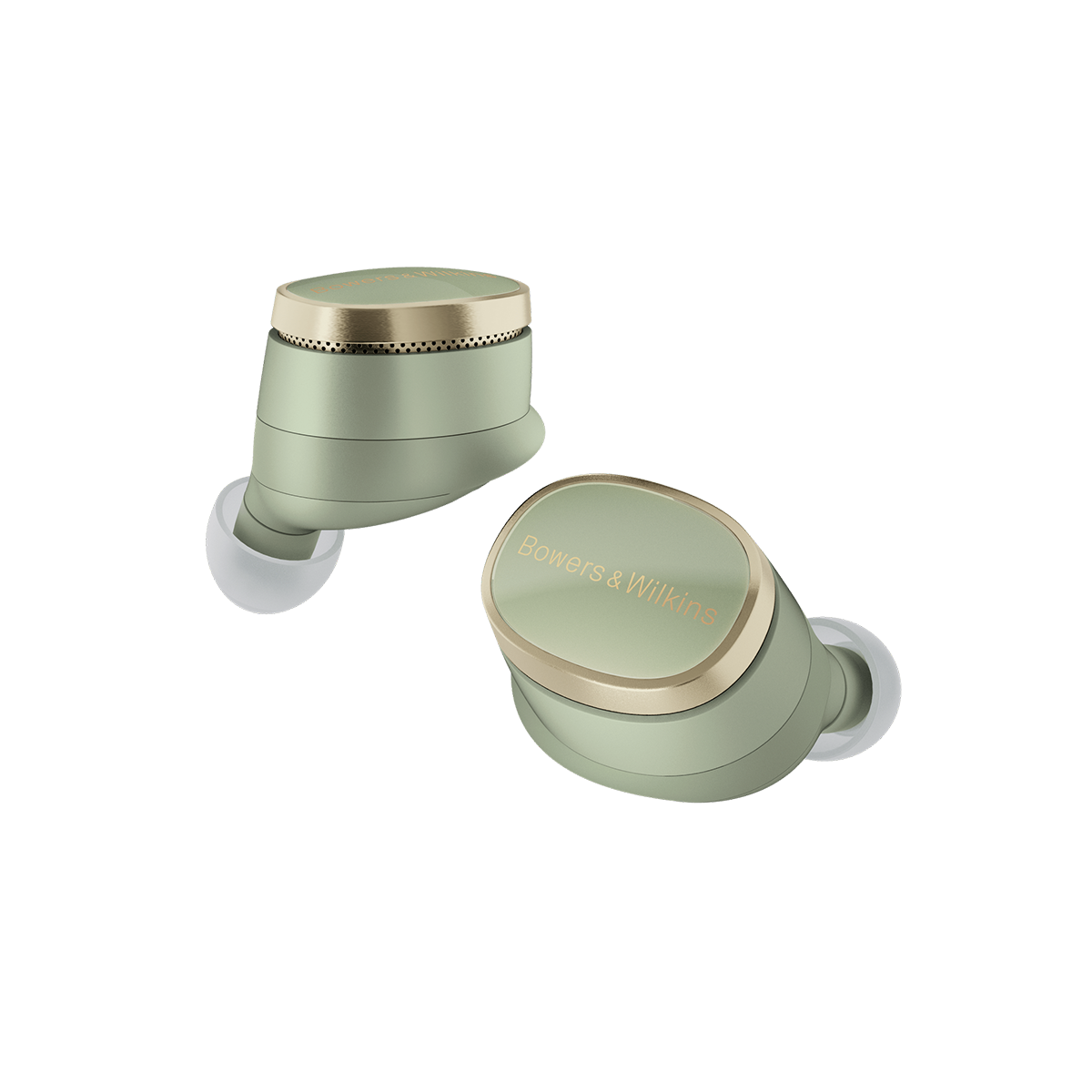 Front - Shop Bowers & Wilkins Pi8 wireless noise cancelling in-ear headphones on sale - Jade Green