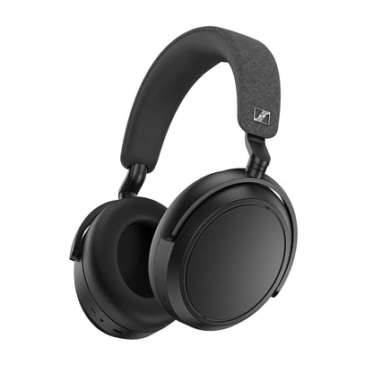 Angle - Sennheiser MOMENTUM 4 Wireless Over-Ear Noise Cancelling Headphones - Black