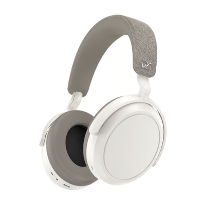 Angle - Sennheiser MOMENTUM 4 Wireless Over-Ear Noise Cancelling Headphones - White
