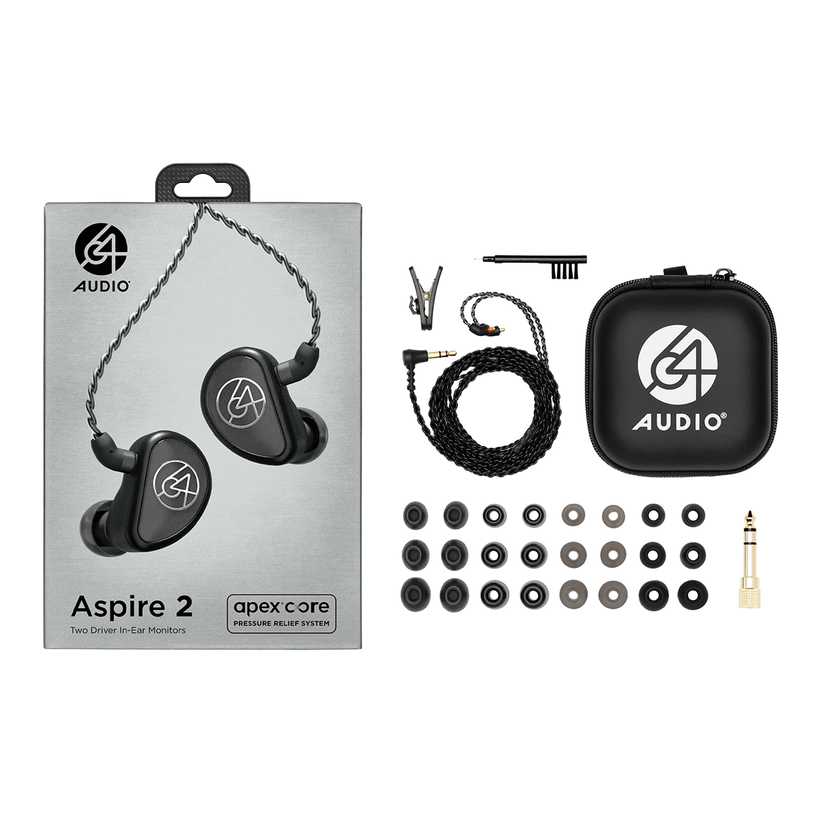 Set - 64 Audio Aspire 2 Universal In-Ear Monitors