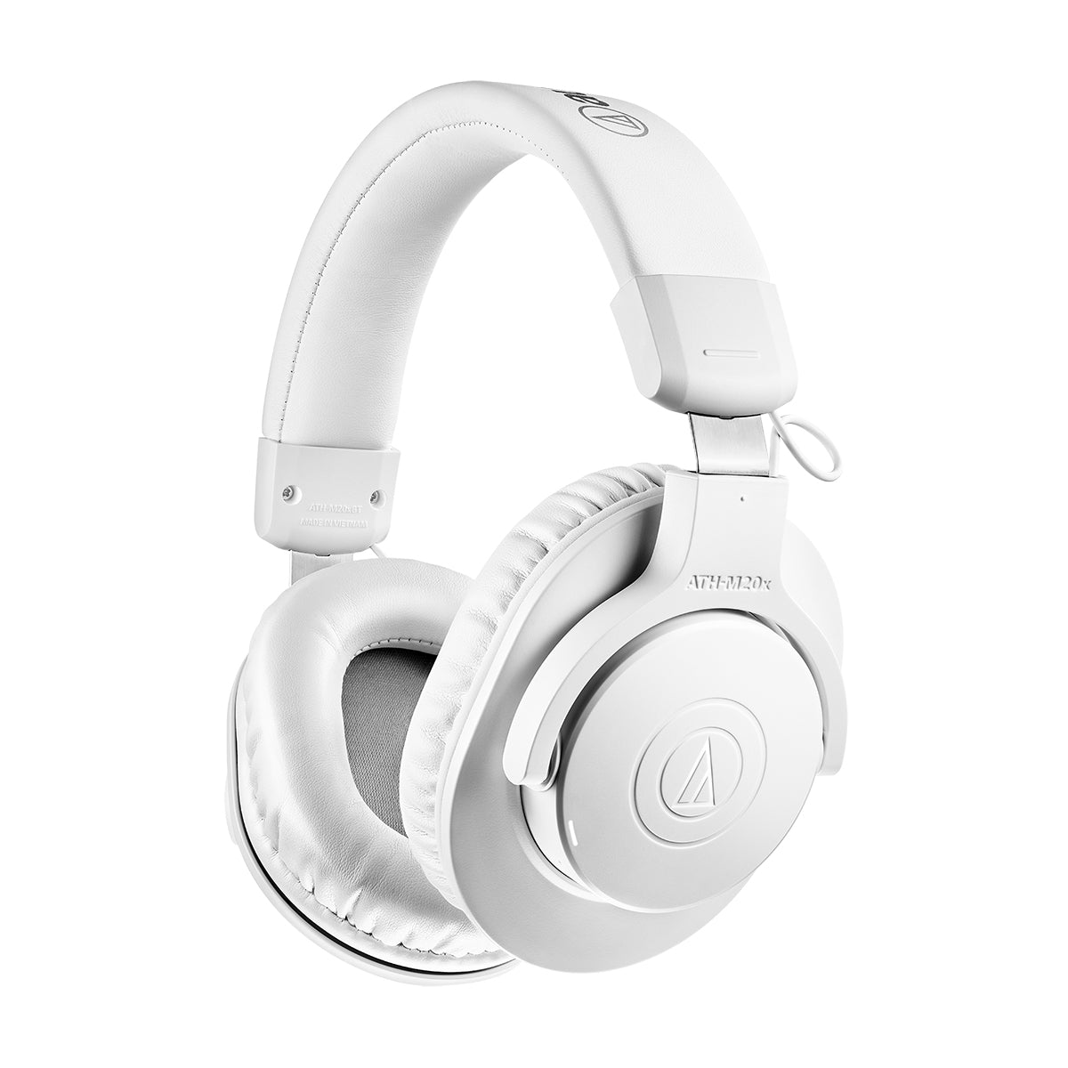 Angle - Audio-Technica ATH-M20xBT Wireless gaming headphones for ultimate performance - White