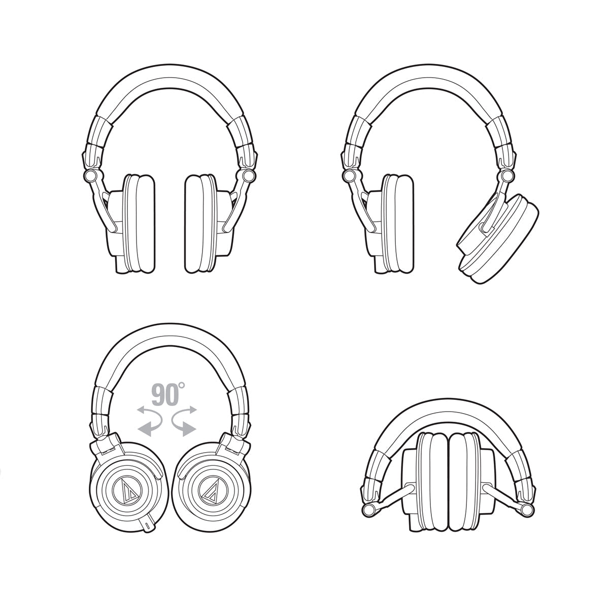 Audio-Technica ATH-M50x Monitor Headphones 10