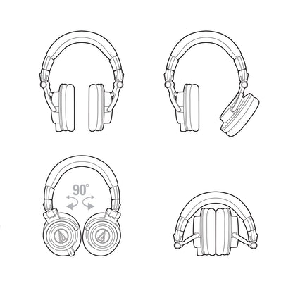 Audio-Technica ATH-M50x Monitor Headphones 10
