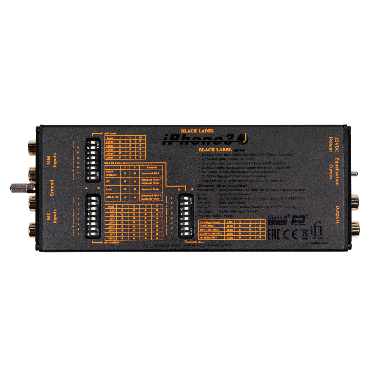 iFi micro iPhono3 Black Label Phono Stage with iPower X