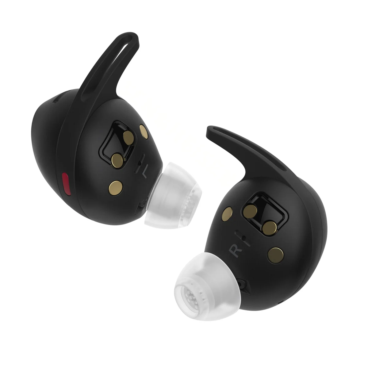 Back - Shop Sennheiser MOMENTUM Sport Wireless in-ear Noise-Canceling Earbuds - Black