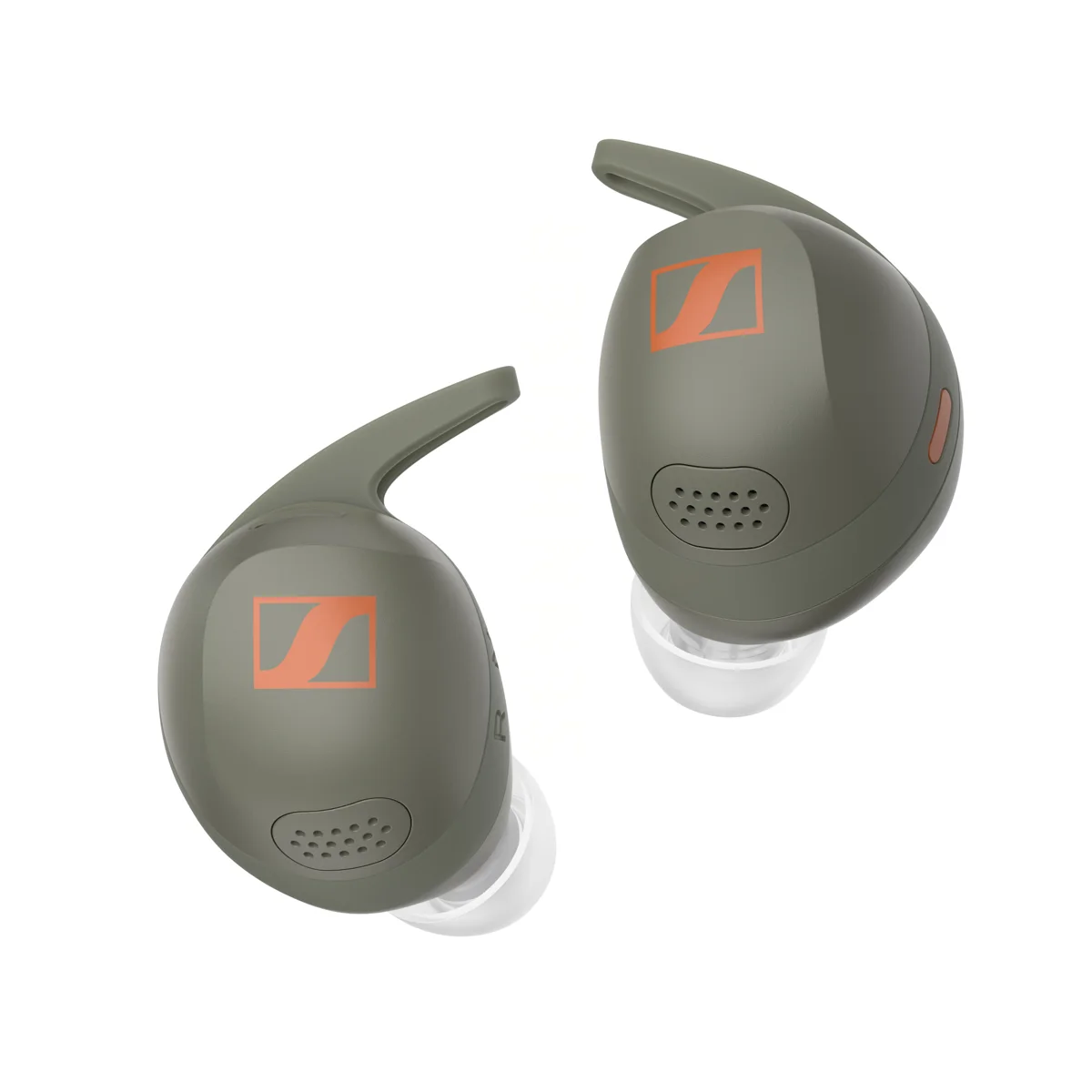 Angle - Shop Sennheiser MOMENTUM Sport Wireless in-ear Noise-Canceling Earbuds - Olive