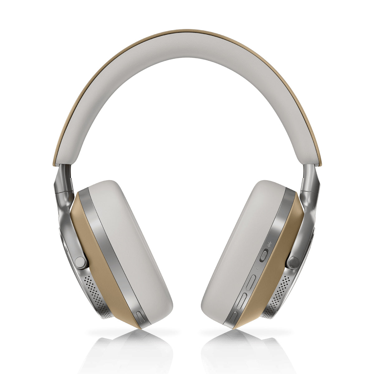 Back - Shop Bowers & Wilkins Px8 Wireless Over-Ear Noise-Canceling Headphones Open Box - Tan